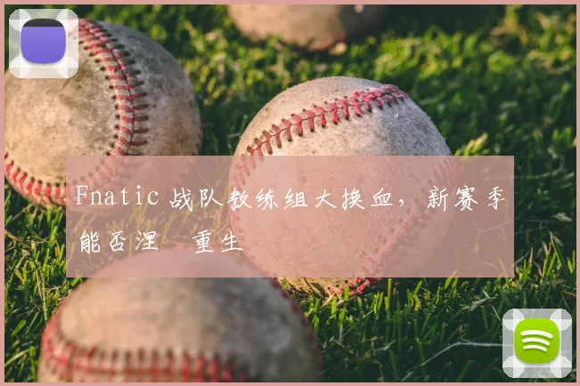 Fnatic 战队教练组大换血，新赛季能否涅槃重生